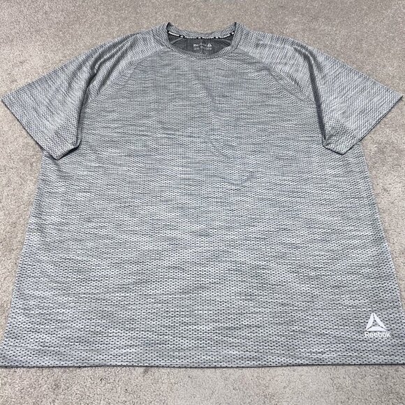 Reebok T-Shirt Men’s Gray Short Sleeve Size 2XL - Picture 7 of 11